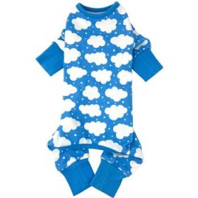 CuddlePup Dog Pajamas - Fluffy Clouds - Blue