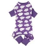 CuddlePup Dog Pajamas - Fluffy Clouds - Purple