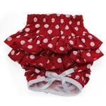 Ruffled Red Polka Dot Dog Panties