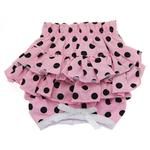 Ruffled Pink and Black Polka Dot Dog Panties