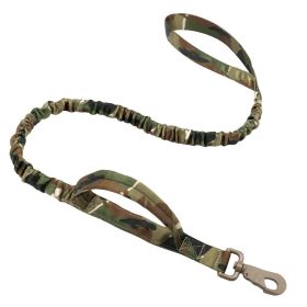 k9 leash; Bungee Leash Tactical  Nylon Adjustable Tactical Leash for Dogs Quick Release Military Dog Leash with 2 Control Handle; Bungee trap