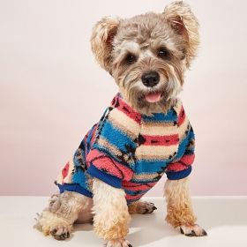 Pet Sweater; Warm Dog Sweater Hoodie For Cold Weather; Floral Print Dog Apparel (Small & Medium)