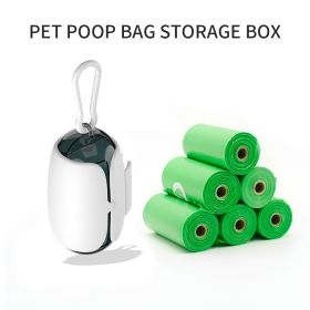 Poop Bag Holder Dispenser w/ Leash Attachment Space Capsule Outdoor Biodegradable