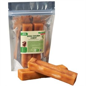 Churpi Chew-100% Natural;  Himalayan Yak Cheese Churpi Treat & Chews;  Grain-Free;  Gluten-Free;  Dental Chews;  2 Count;  Medium-5.5 oz