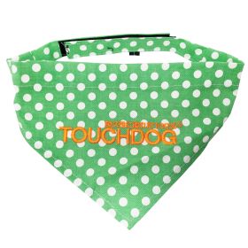 Touchdog 'Bad-to-the-Bone' Polka Patterned Fashionable Velcro Bandana