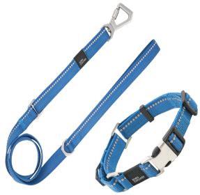 Pet Life 'Advent' Outdoor Series 3M Reflective 2-in-1 Durable Martingale Training Dog Leash and Collar