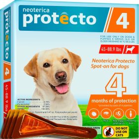 4 Flea and Tick Prevention for Dogs Puppies Medicine Topical Treatment Mosquito Repellent