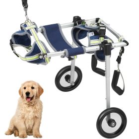 VEVOR 2-Wheel Wheelchair, Back Legs, Lightweight/Adjustable Assists Healing Healing for Hurt/Disabled/ Paralysis, Hind Limb Weak Pet (XS)